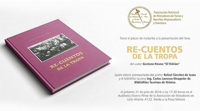 Presentarán el libro “Re-cuentos de la tropa”
