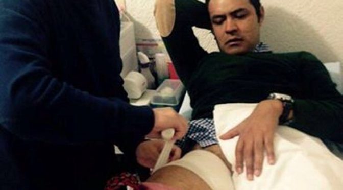 Atienden a Angelino de una cornada cerrada