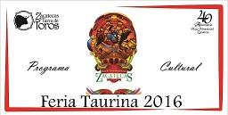 Dan a conocer ciclo cultural taurino 2016 en Zacatecas