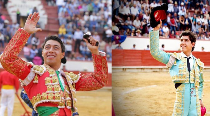 Flores y Adame pasean oreja en Texcoco