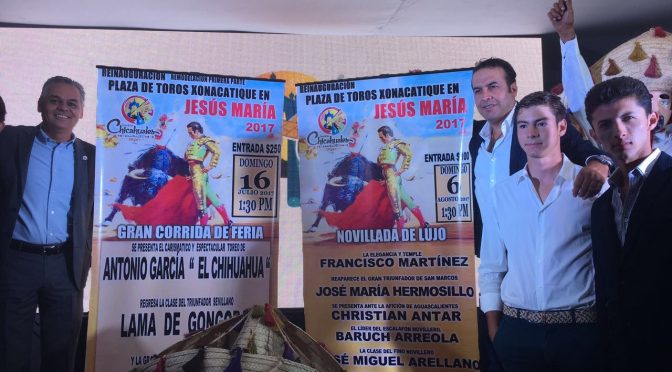 Dan carteles para Jesús Ma. en Aguascalientes