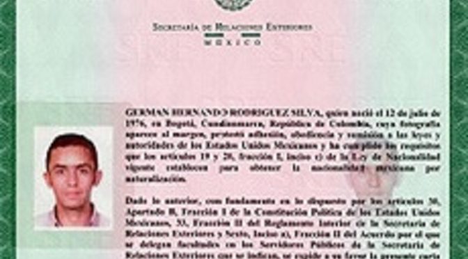 Germán Rodríguez si tiene nacionalidad mexicana: ANMTNRS