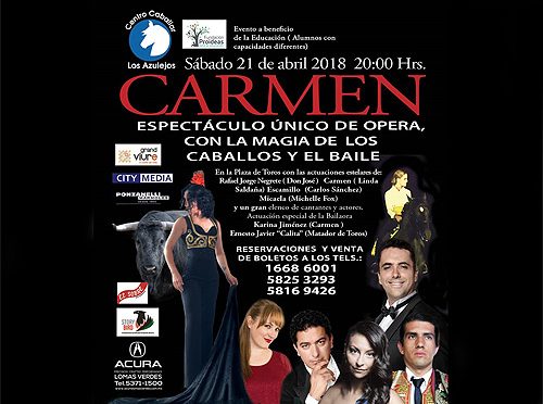 La ópera Carmen se presentará en los Azulejos