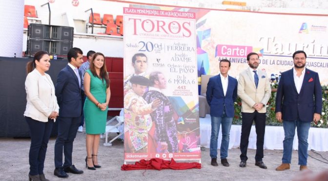 Presentan cartel de aniversario para Aguascalientes
